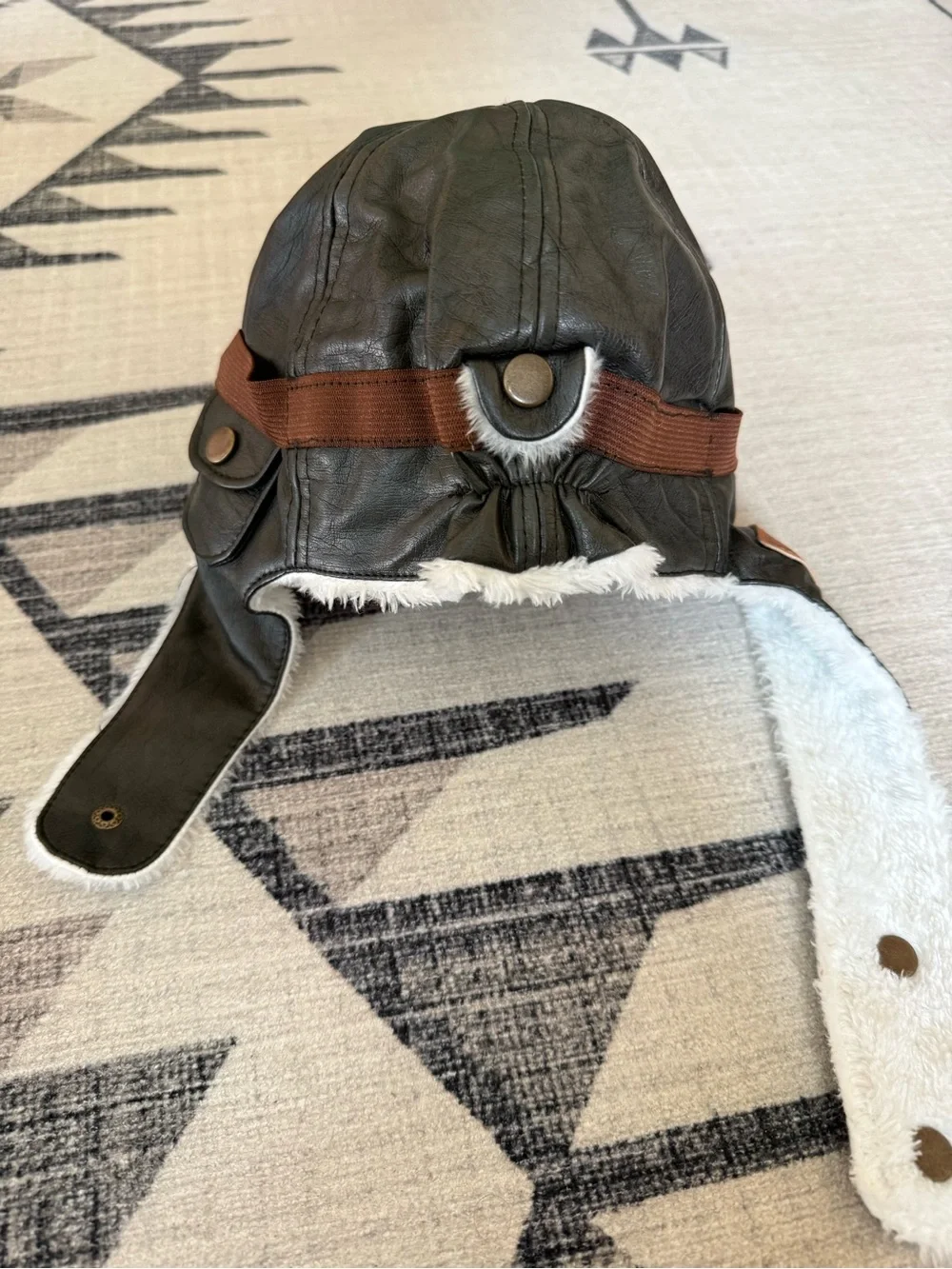 NEW Kids Pilot Aviator Trapper Hat with Goggles
